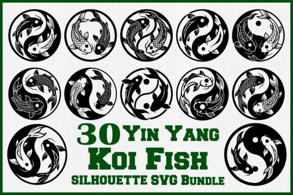 Evaluating the Yin Yang Koi Fish Silhouette SVG Bundle for Creative Projects
