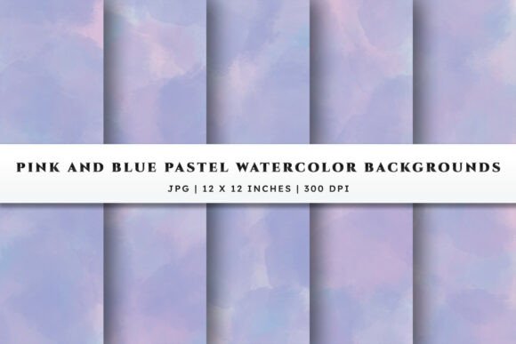 Exploring the Versatility of Pink and Blue Pastel Watercolor Backgrounds for Creative Projects