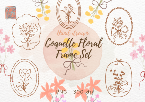 Hand Drawn Coquette Floral Frame Set: A Practical Guide for Creators