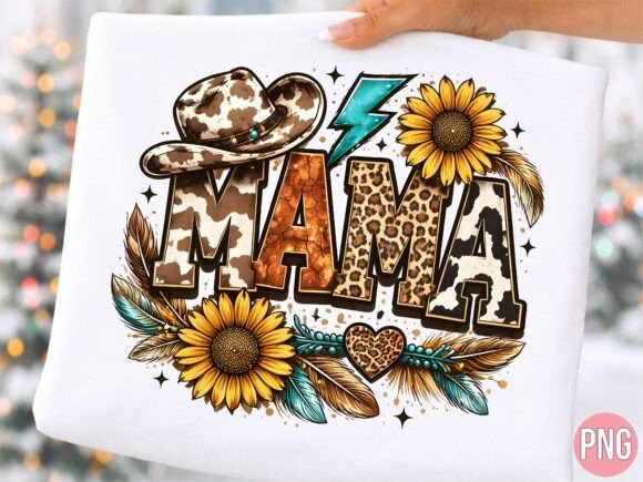 Integrating Western Cowhide Sunflower Mama PNG into Your Creative Workflow