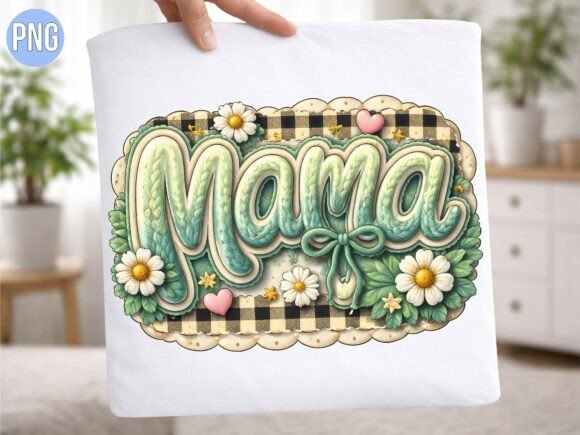 Mama Daisy Plaid Coquette Aesthetic PNG