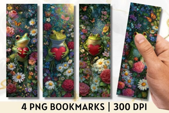 Maximizing the Potential of Your Daisy Frog Heart Floral 3D PNG Bookmark