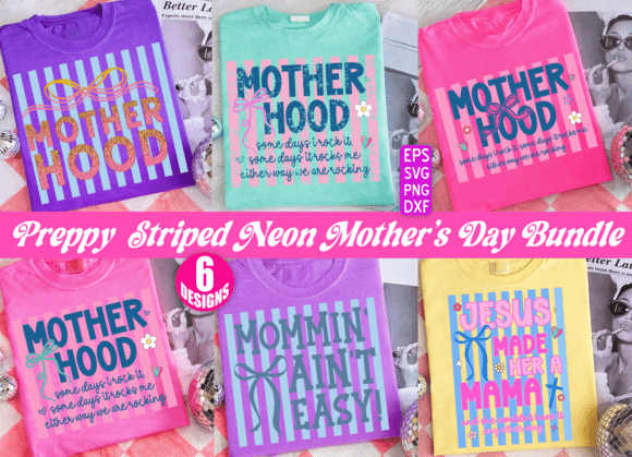 Stripes Mother’s Day PNG Bundle: A Mom PNG Guide