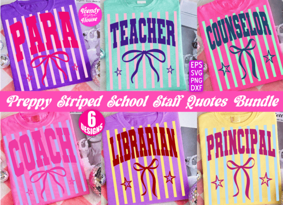 Unlocking Creativity with the Preppy Striped School Teacher PNG Bundle