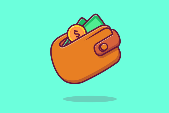 Wallet & Money Cartoon Illustration Guide