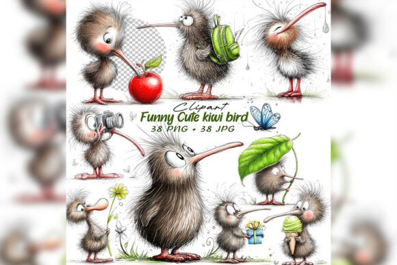 Whimsical Kiwi Bird Clipart Set: A Practical Guide for Designers and Crafters